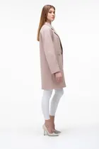 Короткое пальто с поясом ELVI цвет бежевый купить Днепр 4