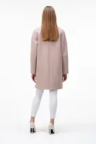 Пальто короткое с поясом ELVI цвет бежевый купить Днепр 7