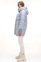 Пуховик блакитного кольору SNOW-OWL зимовий 4 Пуховик блакитного кольору SNOW-OWL зимовий купити Херсон 4