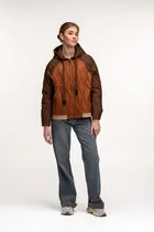Короткая стеганная куртка FASHION цвет коричневый Короткая стеганная куртка FASHION цвет коричневый купить Тернополь