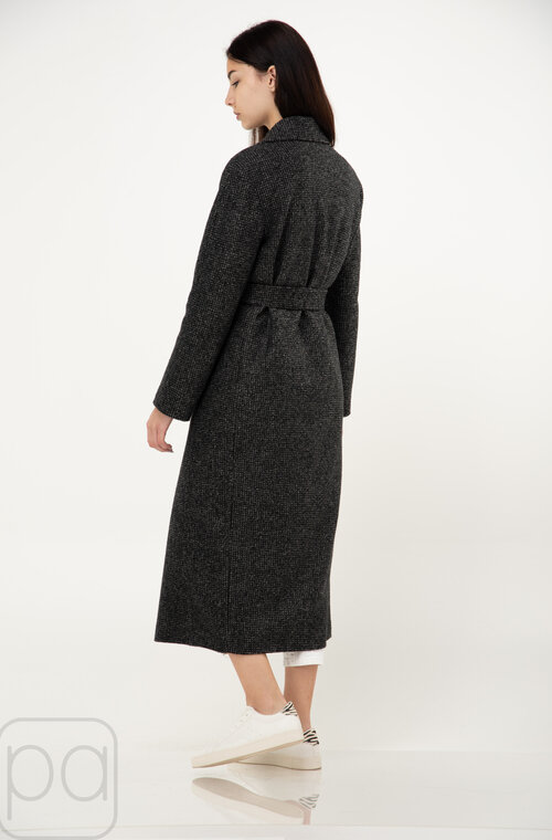 Пальто женское ELVI серый - черный купить Полтава 4