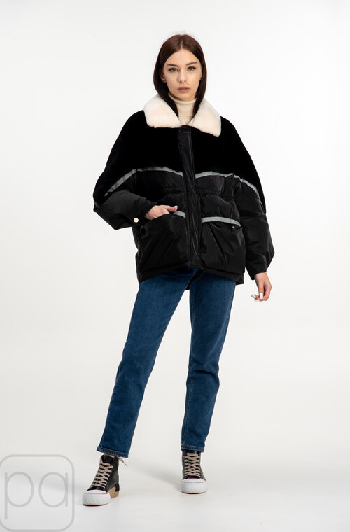 Зимняя стильная куртка THOMAS BIEBER цвет черный купить Николаев 6