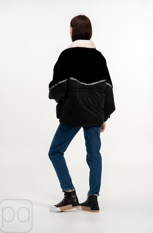 Зимняя стильная куртка THOMAS BIEBER цвет черный купить Николаев 3