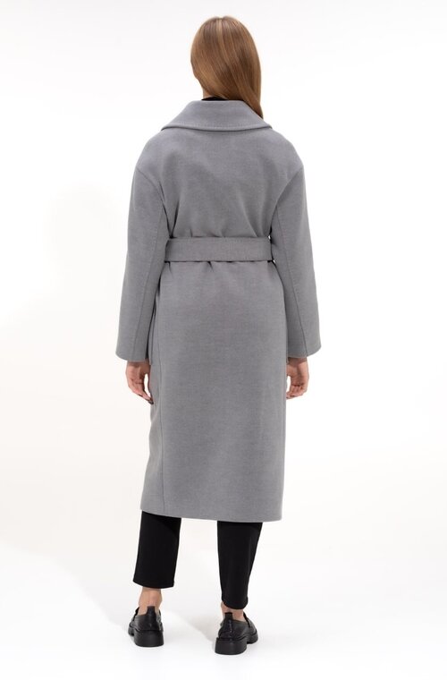 Елегантне пальто на запах ALBANTO колір сірий купити Кропивницький 3