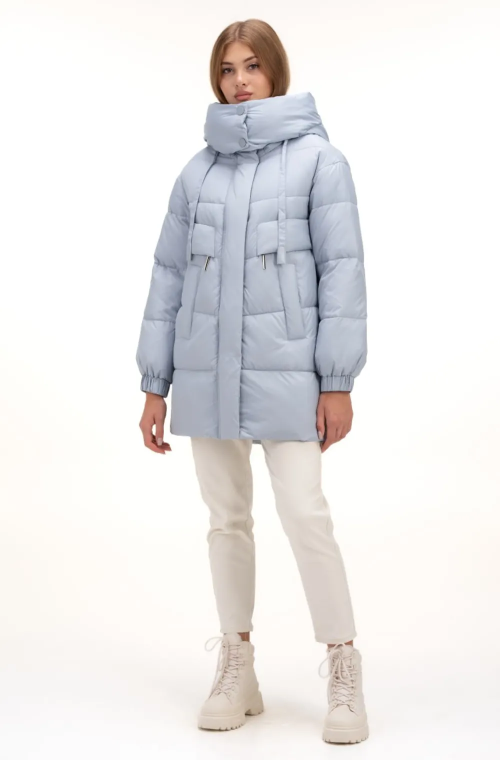 Пуховик блакитного кольору SNOW-OWL зимовий 2 Пуховик блакитного кольору SNOW-OWL зимовий купити Херсон 2