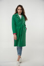 Пальто женское DELCORSO зеленого цвета купить Новоархангельск 3