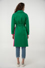 Пальто женское DELCORSO зеленого цвета купить Новоархангельск 6