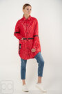 Стьобана куртка сорочка без капюшонаVO-TARUN червоний колір купити 