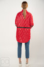 Стьобана куртка сорочка без капюшонаVO-TARUN червоний колір купити 3