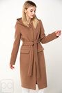 Пальто женское с капюшоном ANGL цвет Кэмел 03