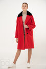 Пальто с мехом NINA VLADI цвет красный купить Хмельник 2