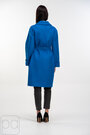 Пальто средней длины с поясом ELVI цвет синий купить Чернигов 07